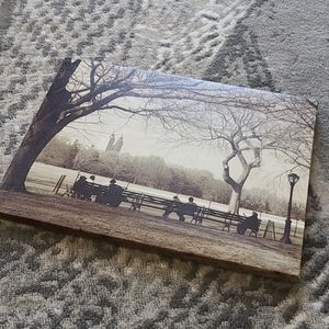Printed City Park Painting in Sepia 16"x12"